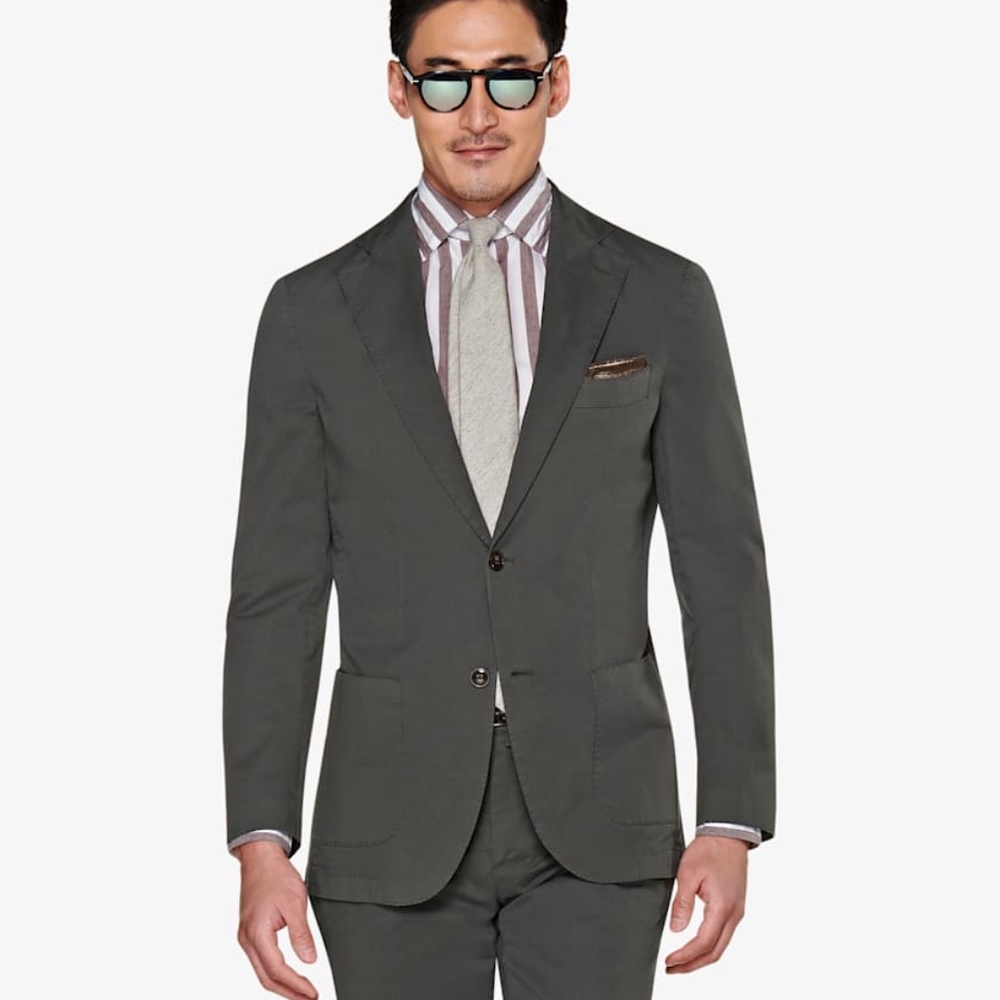 SuitSupply Dark Green Havana Jacket